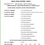 kerala online lottery result